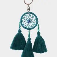 Брелок "Ловец снов" 17 см, цв. бирюзовый