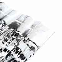 Занавес для фотозоны &laquo;Дождик&raquo; цвет серебро, 1*2 м