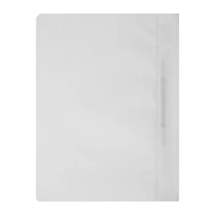 Папка-скоросшиватель Calligrata, А4, 120 мкм, белая, прозрачный верх