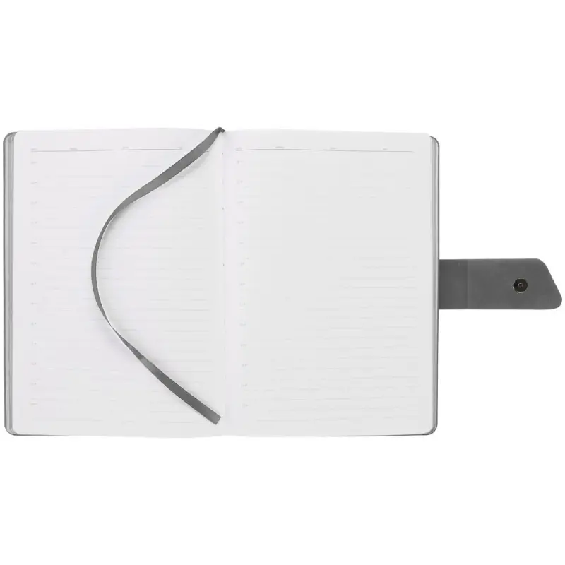 Ежедневник Boom, недатированный, черный с серым