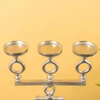 Подсвечник на 3 свечи "Морской" алюминий 36х17х93 см