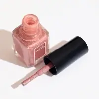 Лак для ногтей с эффектом геля SHIMMER тон S121 серебристо-коричневый искрящийся, 6 мл