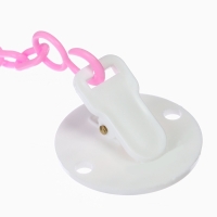 Держатель для соски - пустышки &laquo;Я - это стиль&raquo;, на цепочке, цвет розовый