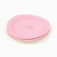 МП Набор бумажной посуды  "С Днём рождения" универсальный для девочки, девушки, 12 персон