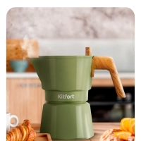 Кофеварка гейзерная для плиты КТ-7586 - 150 мл