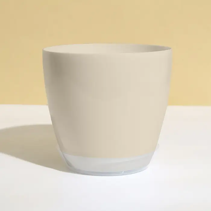 Поддон для горшка, d = 14,2 см, пластик, прозрачный