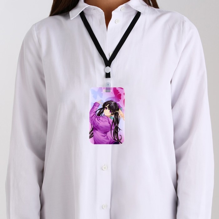 Чехол для бейджа &laquo;Аниме&raquo;, 6,9 х 11 см