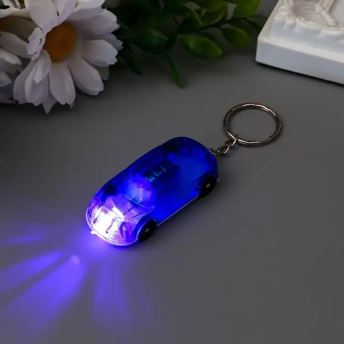 Фонарик свет на кольце "Машина" МИКС