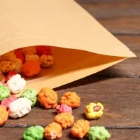 Пакет Zip - lock Крафт с прямоугольным окном, плоский, 20&times;30 см