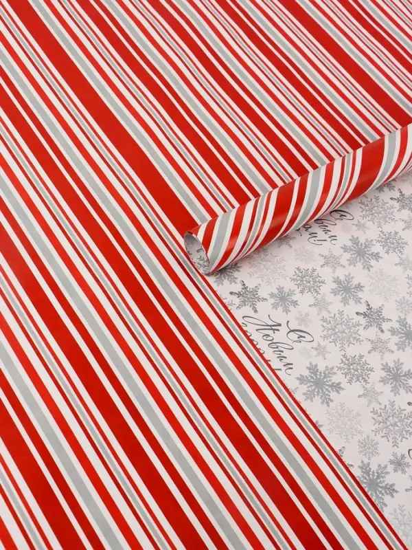 Бумага упаковочная глянцевая двухсторонняя &laquo;С Новым годом!&raquo;, 70&times;100 см