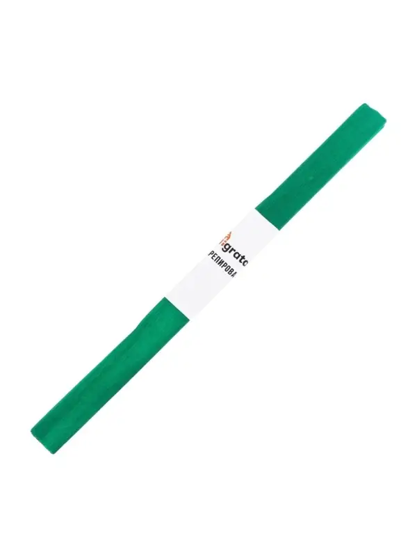 Бумага крепированная 50 х 200 см, в рулоне, 32 г/м2, зелёная