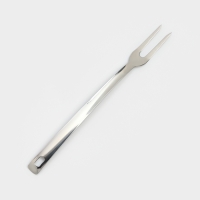 Вилка для мяса из нержавеющей стали Доляна Everyday, h=37&times;3 см, толщина 3 мм, цвет серебряный