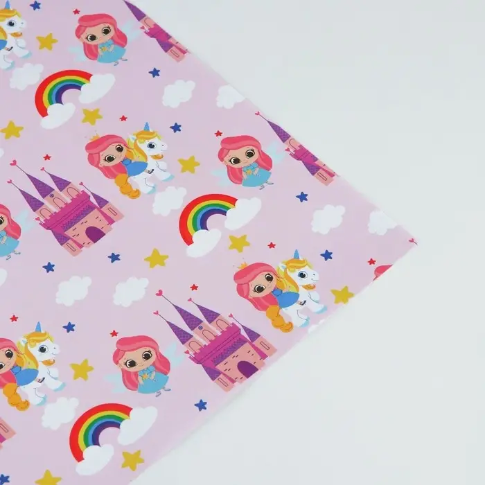 Бумага упаковочная крафтовая белая &laquo;Принцесса&raquo;, 50 x 70 см