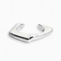 Браслет манжета &laquo;Уголки&raquo;, цвет серебро