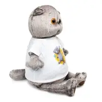 Мягкая игрушка &laquo;Кот Басик&raquo; в футболке с принтом, 60 см