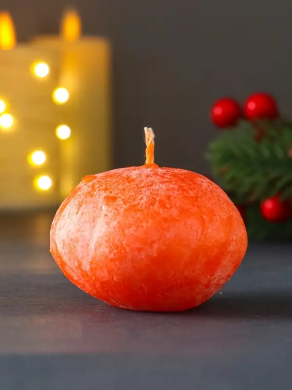 Свеча "Мандарин" 40*60 мм, арома