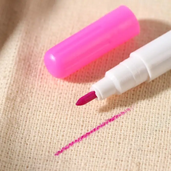 Маркер для ткани, самоисчезающий, 15 см, розовый