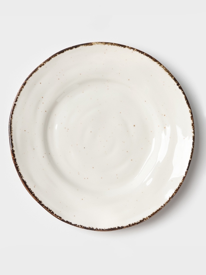 Тарелка  Magistro "Alpine Frost" 23см 23,7х23,1х3,5 цвет белый