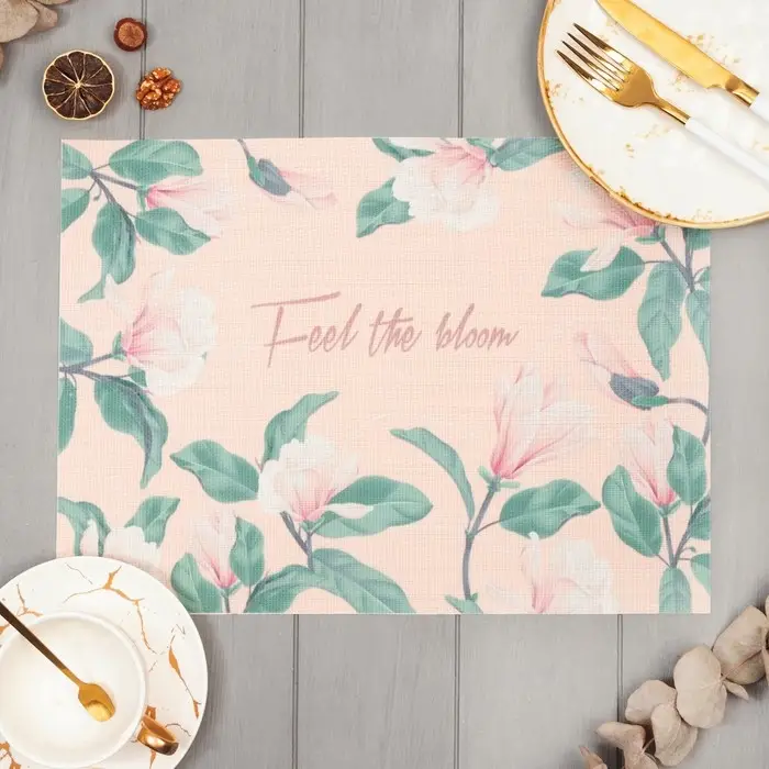 Салфетка на стол &laquo;Доляна&raquo; Feel the bloom, ПВХ, 40&times;29 см
