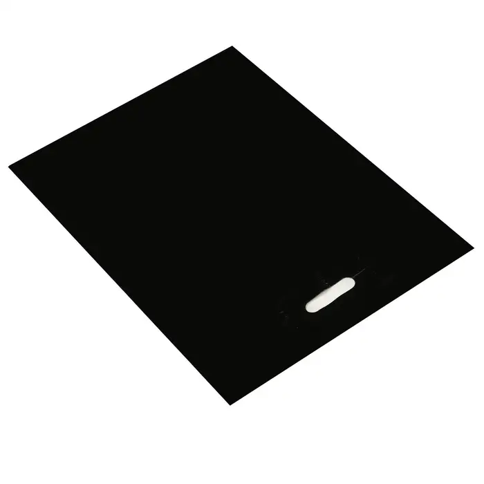 Пакет полиэтиленовый с вырубной ручкой, чёрный, 40&times;50 см, 60 мкм