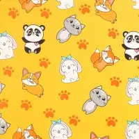 Бумага упаковочная глянцевая &laquo;Персонажи&raquo;, 70 х 100 см