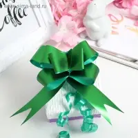 Бант - бабочка №3, матовый зелёный