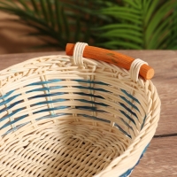 Корзина плетеная 28х18х9 см, ротанг