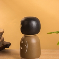 Деревянная кукла кокеши "Макото" 7х7,5х15 см