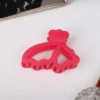 Краб для волос "Крыло бабочки" матовый, 7 см, микс