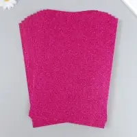 Фоамиран глиттерный Magic 4 Hobby 2 мм  цв. малиновый, 20х30 см