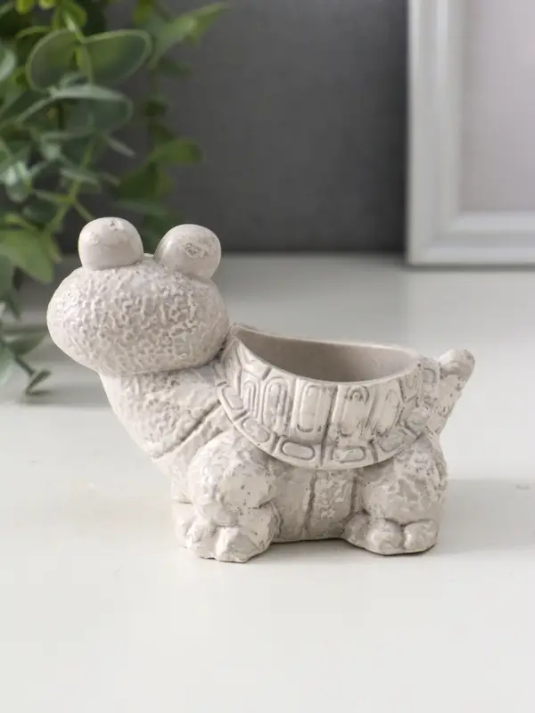 Фигура с подставкой для мелочей &laquo;Черепаха&raquo;, 7.5&times;10&times;6 см, под камень