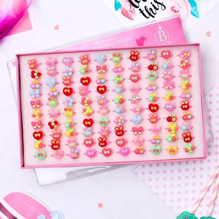 Кольцо детское Выбражулька &laquo;Ассорти бантиков&raquo;, форма МИКС, МИКС