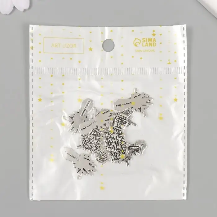 Декоративный элемент для творчества &laquo;Арт Узор. Верба в вазе&raquo;, 2.5&times;1.9 см