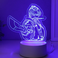 Светильник "Аниме. Воин" LED RGB от сети RISALUX 9,5х14,9х16 см