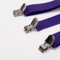 Подтяжки детские &laquo;Выбражулька&raquo;, ширина 2.5 см, бабочка, цвет фиолетовый