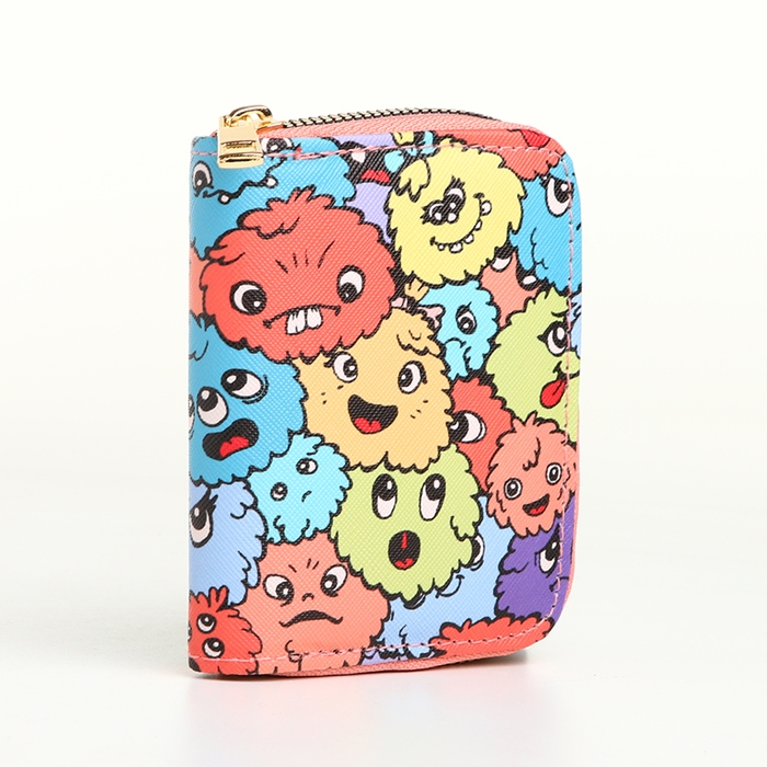 Кошелёк на молнии, цвет разноцветный