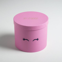 Набор шляпных коробок для цветов 5 в 1, упаковка подарочная, &laquo;Глазки&raquo;, 14 х 13 см - 22 х 19,5 см