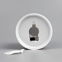 Светодиодная фигура &laquo;Свеча с призраком&raquo; 7.5 &times; 10 &times; 7.5 см, пластик, батарейки AG13х3 (в комплекте), свечение тёплое белое