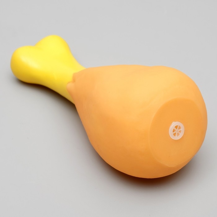 Игрушка пищащая "Куриная голень гриль" для собак, 12,5 см, микс цветов