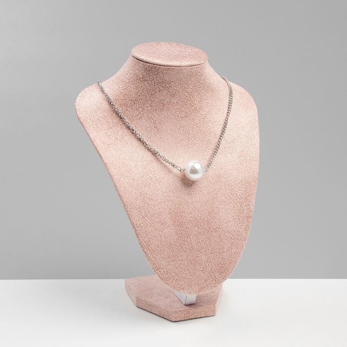 Бюст для украшений, 16&times;11&times;21 см, цвет розовый