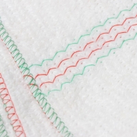 Тряпка для мытья пола Доляна, вискоза-ХПП, с оверлоком, 50&times;80 см, плотность 220 г/м, цвет белый