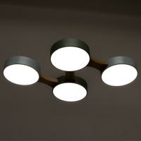 Люстра "Пиатти" 4LED 96Вт 3000-6000К синий зеленый 65х48х5 см BayerLux