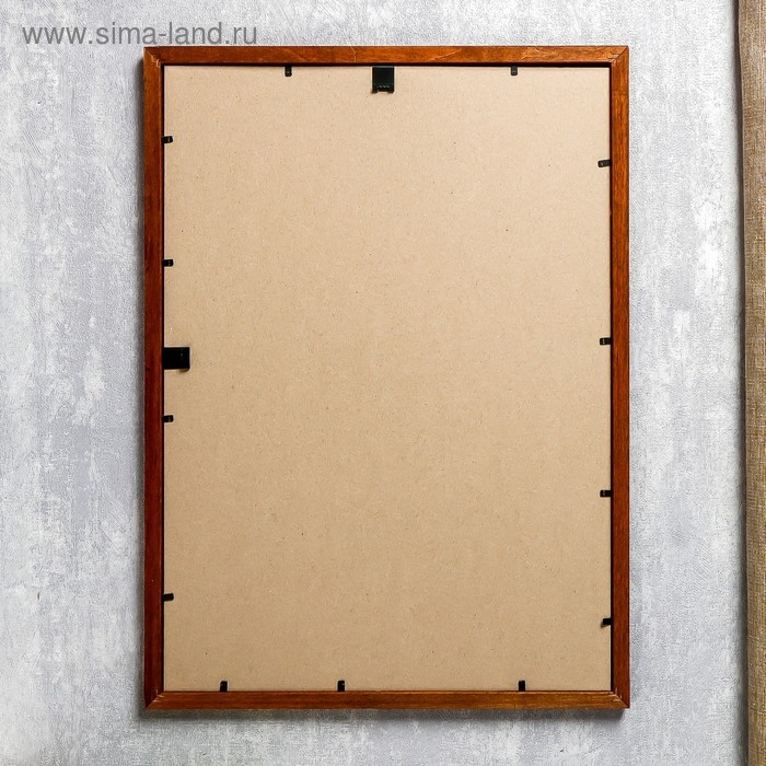 Фоторамка  дерево 30х42 см орех, МИКС (пластиковый экран)