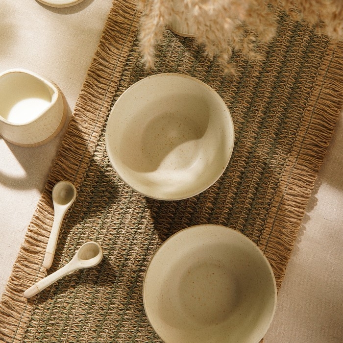 Салатник керамический SL Home &laquo;Виенто&raquo;, 1,3 л, d=19 см, цвет бежевый