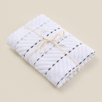 Коврик махровый SL HOME: Lines "Блан де Блан" 50х70 см, 100% хлопок, 750 г/м2