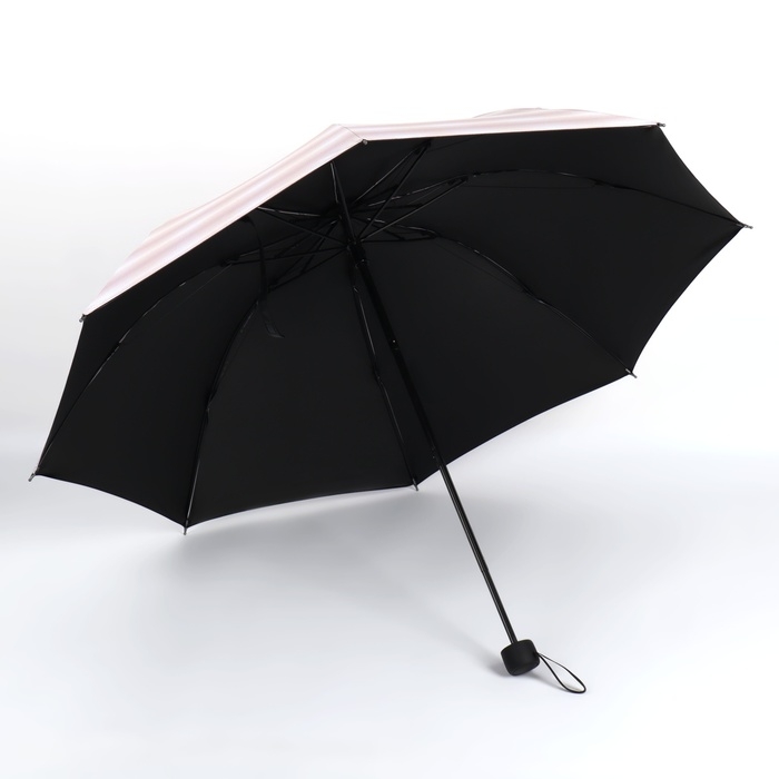 Зонт механический &laquo;Иллюзия&raquo;, эпонж, 4 сложения, 8 спиц, R = 48/55 см, D = 110 см, цвет МИКС