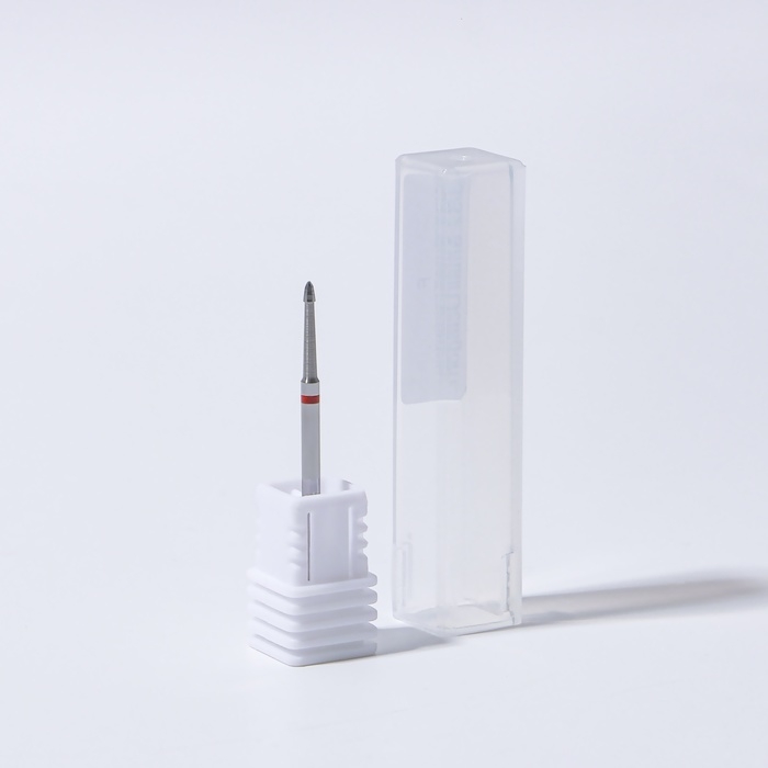 Фреза для маникюра, безопасная, 4 грани, 1,2 &times; 2,5 мм, в пластиковом футляре