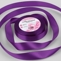 Лента атласная, 20 мм &times; 23 &plusmn; 1 м, цвет фиолетовый №34