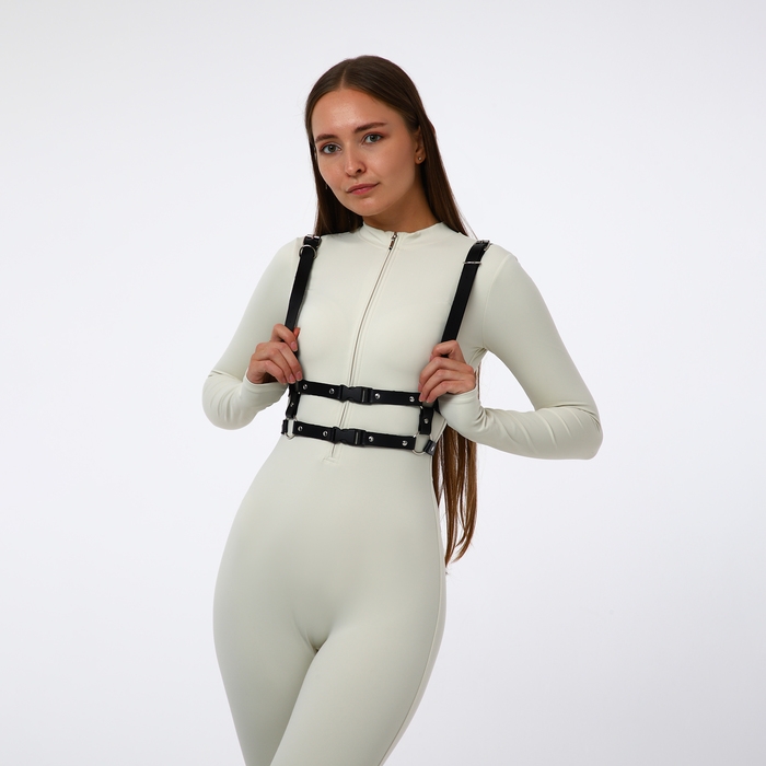 Портупея женская, цвет чёрный