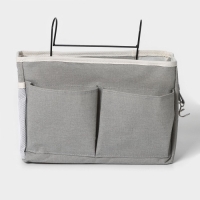 Органайзер подвесной с карманами LaDо́m, 3 отделения, 30&times;10&times;20 см, цвет серый